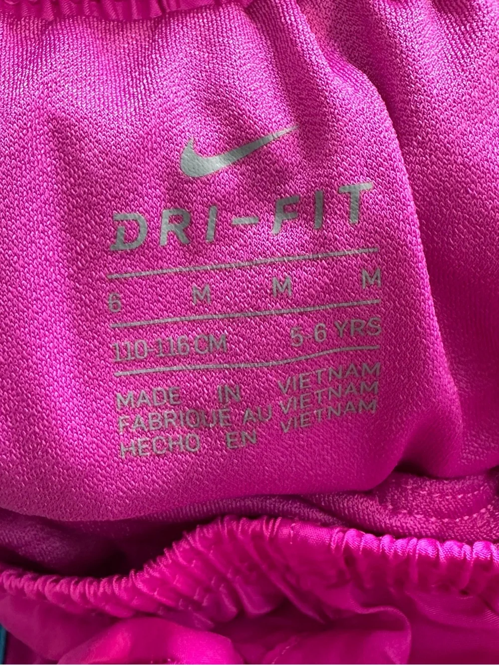 Nike Girl's Running Shorts Bundle Lot, Pink & Teal Mix, Youth Size 6/6X/Small